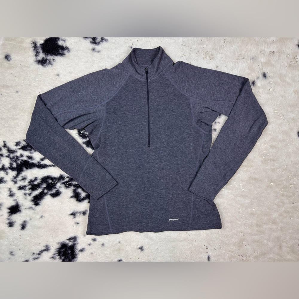 Patagonia Women’s Vintage Gray Quarter Zip Activewear Pullover Size Small